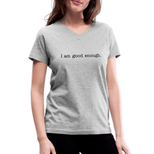 Load image into Gallery viewer, Women&#39;s V-Neck T-Shirt - gray
