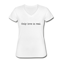 Load image into Gallery viewer, Women&#39;s V-Neck T-Shirt - white
